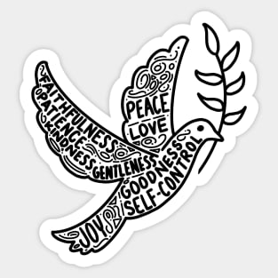 Fruits of the Spirit Dove Sticker